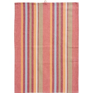 Ib Laursen Raidallinen keittiöpyyhe punainen 50 x 70 cm, 3 kpl/pkt