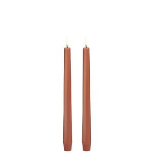Uyuni Led-kruunukynttilä 25 cm 2 kpl/pkt, terracotta
