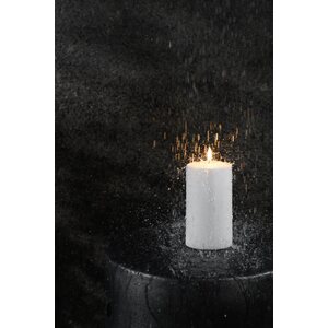 Uyuni Led-ulkokynttilä 8,4 x 20 cm, valkoinen