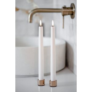 Uyuni Led-kruunukynttilä 25,5 cm 2 kpl/pkt, valkoinen