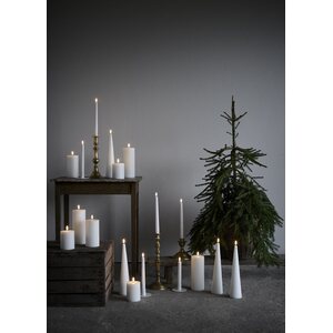 Uyuni Led-kruunukynttilä 20,5 cm 2 kpl/pkt, valkoinen