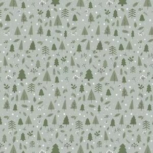 Ib Laursen green Christmas forest lahjapaperi 52,5 cm x 2 m