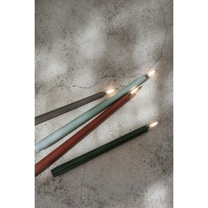 Uyuni Led-kruunukynttilä 25,5 cm 2 kpl/pkt, dusty green