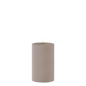 Uyuni Led-ulkokynttilä 8,4 x 15 cm, sandstone