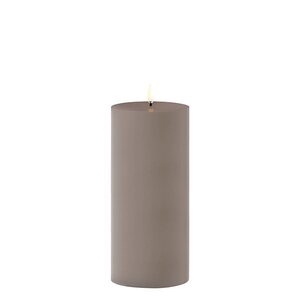 Uyuni Led-ulkokynttilä 8,4 x 20 cm, sandstone