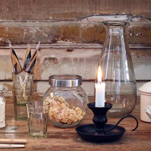 Strömshaga Gunnar Candle Holder, Black