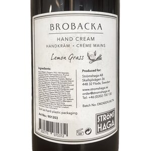 Strömshaga Brobacka Hand Cream 300 ml, Lemongrass