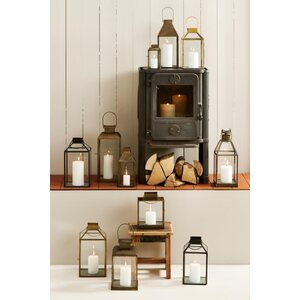 Ib Laursen Norr lantern 16 x 16 x 30,5 cm, gold