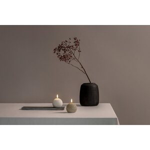 Uyuni Led-kynttilä pallo glitterillä 7 x 7 cm, shampanja