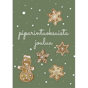 Piparintuoksuista joulua joulukortti