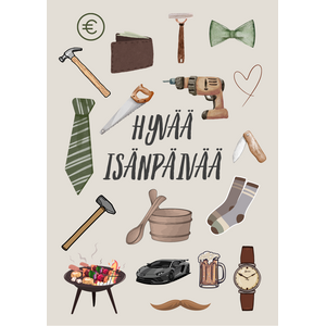Hyvää isänpäivää isänpäiväkortti