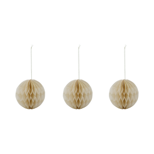 House Doctor Orb paperikoriste 3 kpl/pkt 8 cm, norsunluu