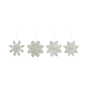 House Doctor Snowflake lumihiutale 15 cm 4 kpl/pkt, valkoinen