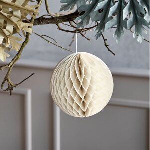 House Doctor Orb paperikoriste 3 kpl/pkt 20 cm, norsunluu