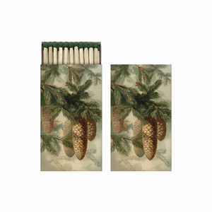 Sköna Ting Matchboxes 6 x 11 cm, Fir cones