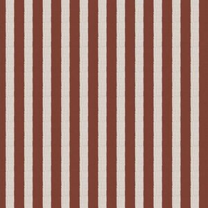 Ib Laursen Red stripes textile look gift wrapping paper 52,5 cm x 2 m