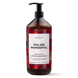 The Gift Label Kitchen Cleaning Soap 1000 ml, You are wonderful