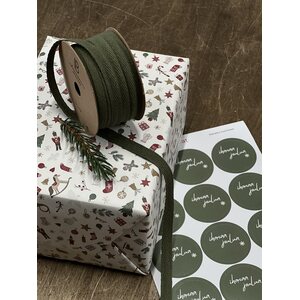 Ib Laursen My nostalgic Christmas gift wrapping paper 52,5 cm x 2 m, decorations