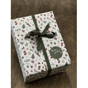 Ib Laursen My nostalgic Christmas gift wrapping paper 52,5 cm x 2 m, decorations