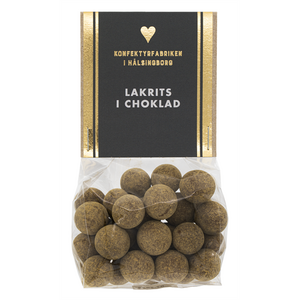 Konfektyrfabriken i Hälsingborg Suklaakuorrutteiset lakritsikuulat 150 g