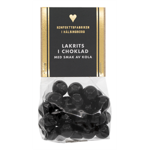 Konfektyrfabriken i Hälsingborg Lakritsikuulat suklaalla ja karamellilla 150 g