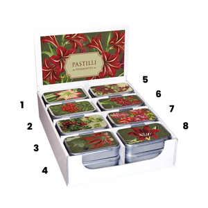 Sköna Ting joulukukat ja marjat pastillirasia piparminttu - VALITSE MALLI