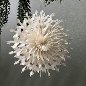 House Doctor Fold lumihiutale 15 cm, norsunluu