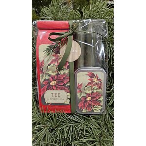 Lahjapakkaus joulutee ja piparminttupastillit