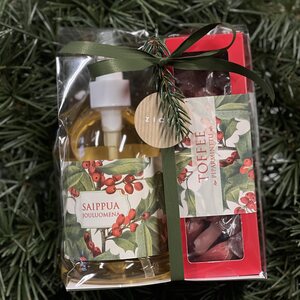 Lahjapakkaus Sköna Ting toffee ja saippua