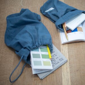 The Organic Company L kestopussi 30 x 40 cm, grey blue