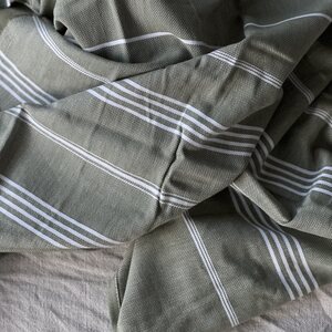 Lina Ranta hamam-kylpypyyhe SAUMATTU 100 x 180 cm, oliivi