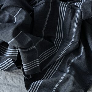 Lina Ranta hamam-kylpypyyhe SAUMATTU 100 x 180 cm, musta