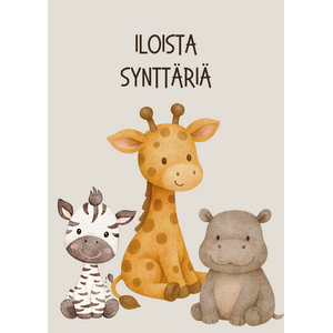 Iloista synttäriä kortti