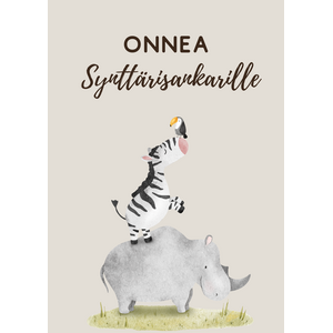 Onnea synttärisankarille kortti