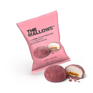 The Mallows täytetty vaahtokarkki, caramel & ruby suklaa