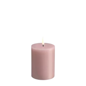 Uyuni Led-kynttilä sileä 7,8 x 10 cm, Rose powder
