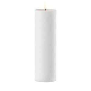 Uyuni Led-ulkokynttilä MAXI 12 x 40 cm, valkoinen