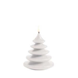 Uyuni Led-kynttilä joulukuusi sileä 13 x 15 cm, valkoinen TULOSSA vk 34-35