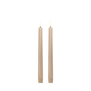 Uyuni Led-kruunukynttilä 2,3 x 25 cm 2 kpl/pkt, beige