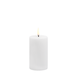 Uyuni Led-kynttilä vekki 5,8 x 10 cm, valkoinen