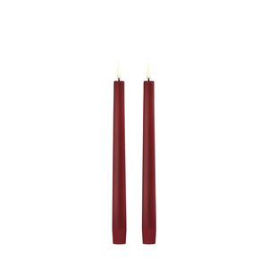 Uyuni Led-kruunukynttilä 2,3 x 25 cm 2kpl/pkt, carmine red TULOSSA vk 38-39