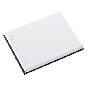 Bookbinders Design Muistilaput tarralla oranssit viivat, Smoky blue