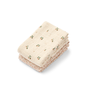 Liewood Lewis harsot 65 x 65 cm 2kpl/pkt, Mini leo / Mini peach Mix