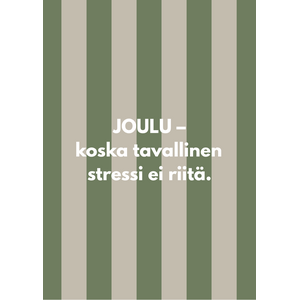 Joulu – koska tavallinen stressi ei riitä -hauska joulukortti