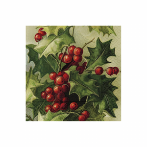 Sköna Ting punaiset marjat servetit 33 × 33 cm, 20 kpl/pkt