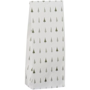 Ib Laursen Gift bag Green Christmas trees S 12 x 30,5 x 7 cm