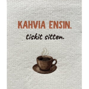 Tiskirätti – Kahvia ensin, tiskit sitten
