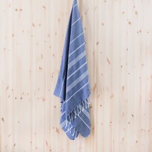 Lina Ranta hamam bath towel 100 x 180 cm, dark blue