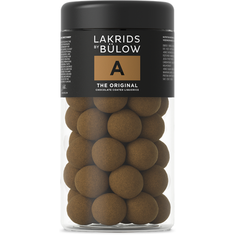 Lakrids By Bulow A - The original suklaakuorrutteinen lakritsi 265 g, regular