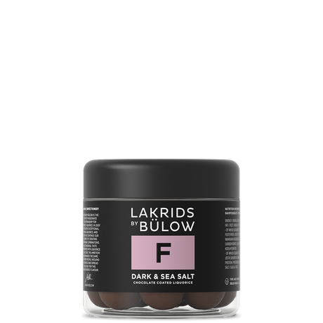 Lakrids By Bulow F - Dark & seasalt suklaakuorrutteinen lakritsi 125 g, small